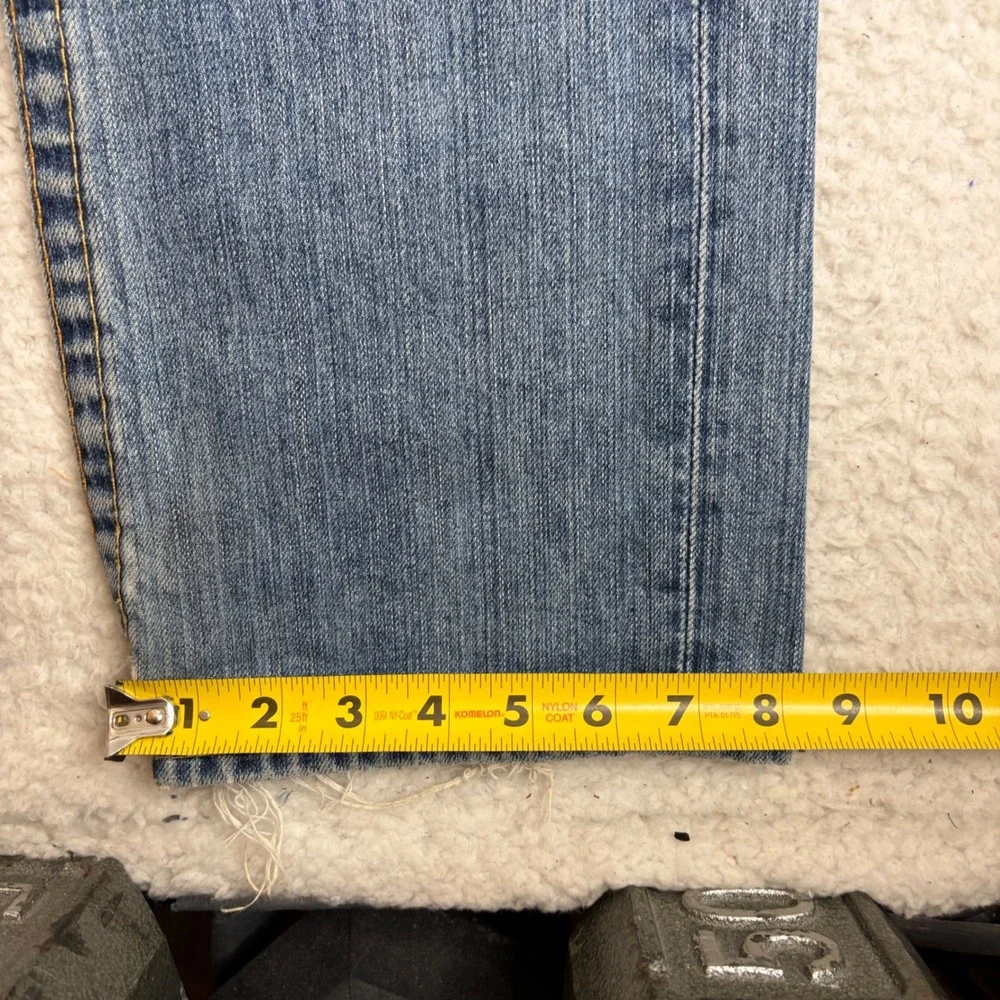 True Religion Bobby Straight Leg Jeans Mens 33x33 Blue Denim Made in USA